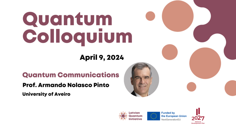 Quantum Colloquium on April 9, 2024